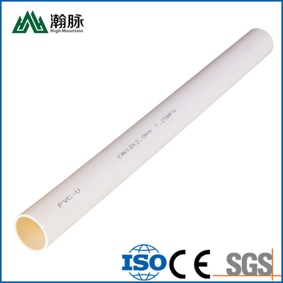 PVC Sert Plastik Su Boruları 40 50 140 160mm 1.0Mpa 1.6Mpa 3 İnç PVC Su Borusu