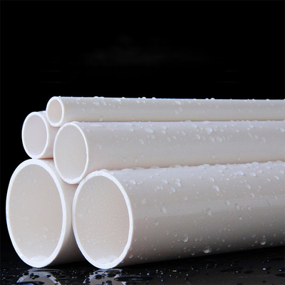 Yapışkanlı Beyaz PVC Drenaj Borusu Kalınlaştırılmış DN40 DN63 UPVC Plastik İçme Suyu Borusu