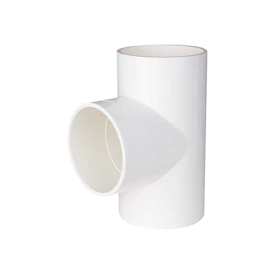 3 Yollu PVC Drenaj Boru Ek Parçaları Beyaz Tee Dirsek Sıhhi Tesisat