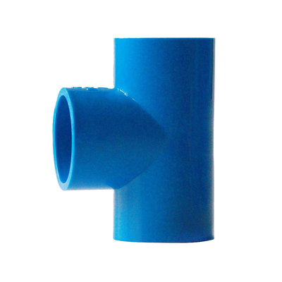 Mavi Renkli PVC Drenaj Su Borusu Ek Parçaları Büyük Çaplı 90 Derece Dirsek