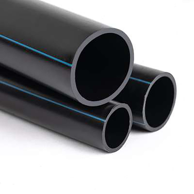 ISO9001 HDPE Su Temini Plastik Kanalizasyon Borusu Siyah Yüksek Yoğunluklu Polietilen