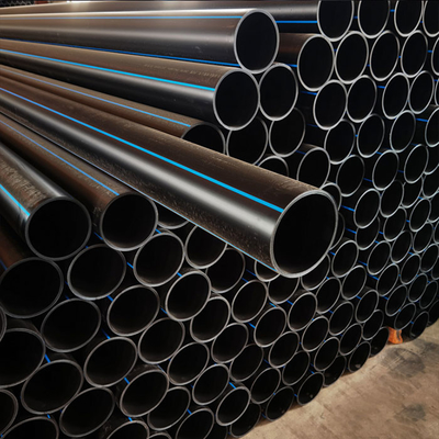 Beslenmeye dayanıklı HDPE su tedarik boruları özel boyut ve kalınlık 2.3mm-117.6mm