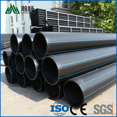 DN16mm-1800mm Hdpe Boru Pe ISO9001'ye onaylanmış boru Mavi veya Siyah