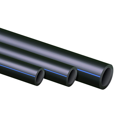 korozyona dayanıklı HDPE su tedarik boruları DN16mm-1800mm Mavi veya Mavi çizgili siyah