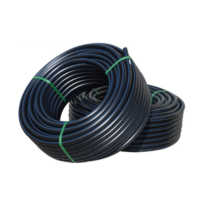 korozyona dayanıklı HDPE su tedarik boruları DN16mm-1800mm Mavi veya Mavi çizgili siyah