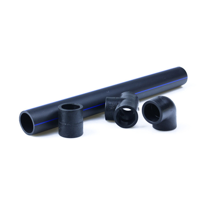 Özel Boyut HDPE Su Teslimi Boruları Kalınlığı 2.3mm-117.6mm Mavi Ya da Mavi Şeritli Siyah
