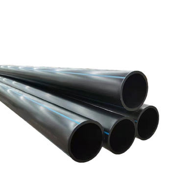 Özel Boyut HDPE Su Teslimi Boruları Kalınlığı 2.3mm-117.6mm Mavi Ya da Mavi Şeritli Siyah