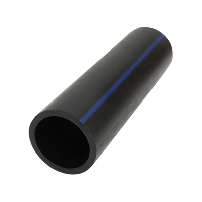 Özel Boyut HDPE Su Teslimi Boruları Kalınlığı 2.3mm-117.6mm Mavi Ya da Mavi Şeritli Siyah