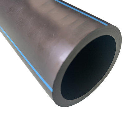 Özel Boyut HDPE Su Teslimi Boruları Kalınlığı 2.3mm-117.6mm Mavi Ya da Mavi Şeritli Siyah