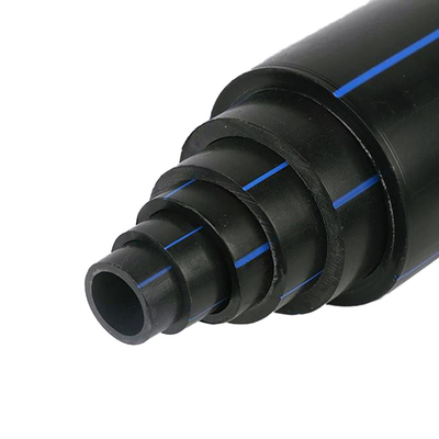 Yüksek yoğunluklu polietilen HDPE su tedarik boruları ve su dağıtım ağı için uygun 2.3mm-117.6mm kalınlığı