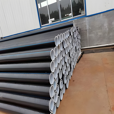 5.8m/11.8m/1.25mpa-2.5mpa basınç ve -40C'den 60C'ye kadar sıcaklık aralığı ile özel HDPE su tedarik boruları