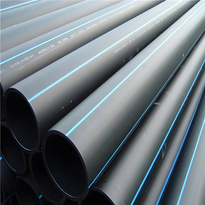 5.8m/11.8m/1.25mpa-2.5mpa basınç ve -40C'den 60C'ye kadar sıcaklık aralığı ile özel HDPE su tedarik boruları
