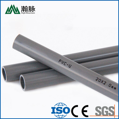 PVC Sert Plastik Su Boruları 40 50 140 160mm 1.0Mpa 1.6Mpa 3 İnç PVC Su Borusu